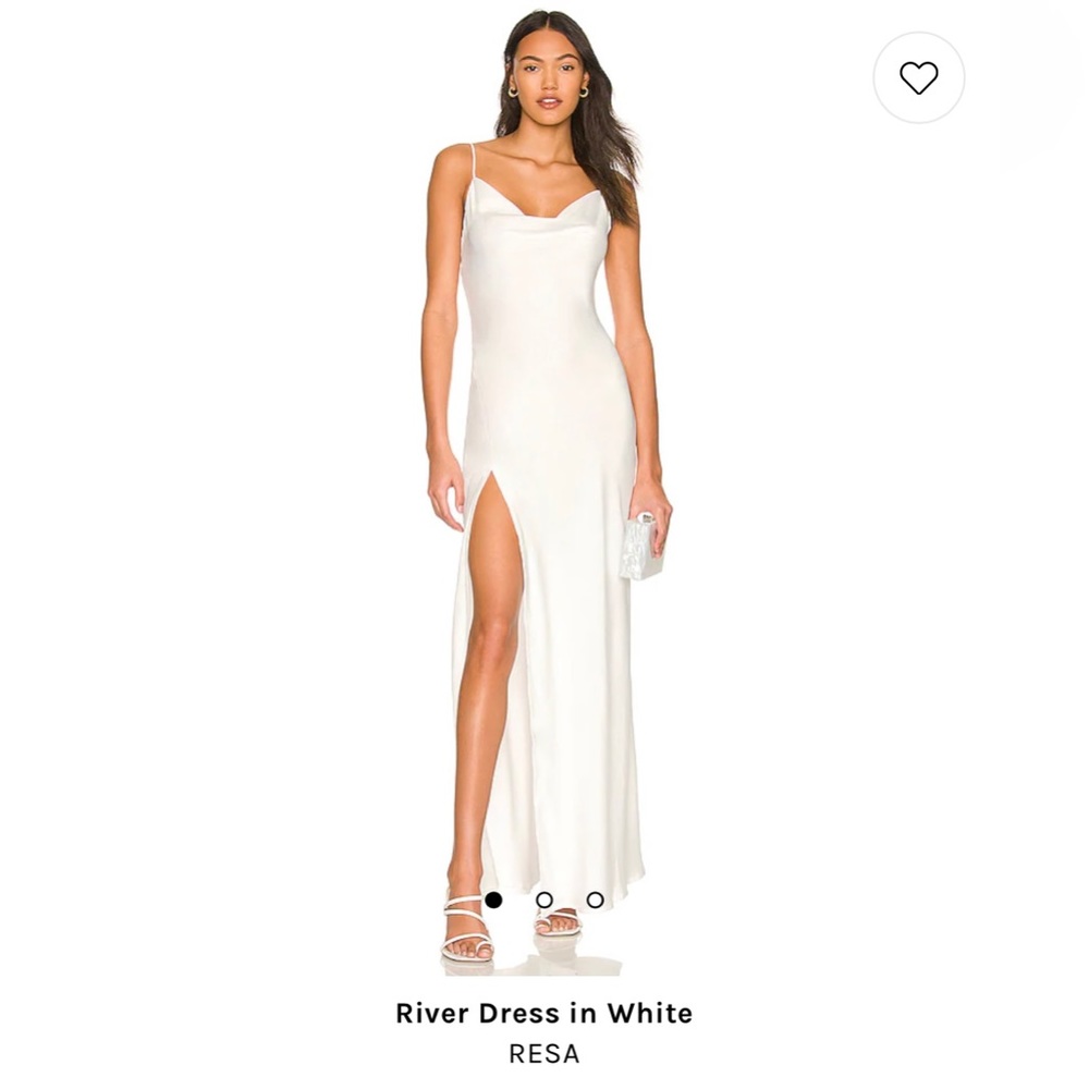 White Silk Dress